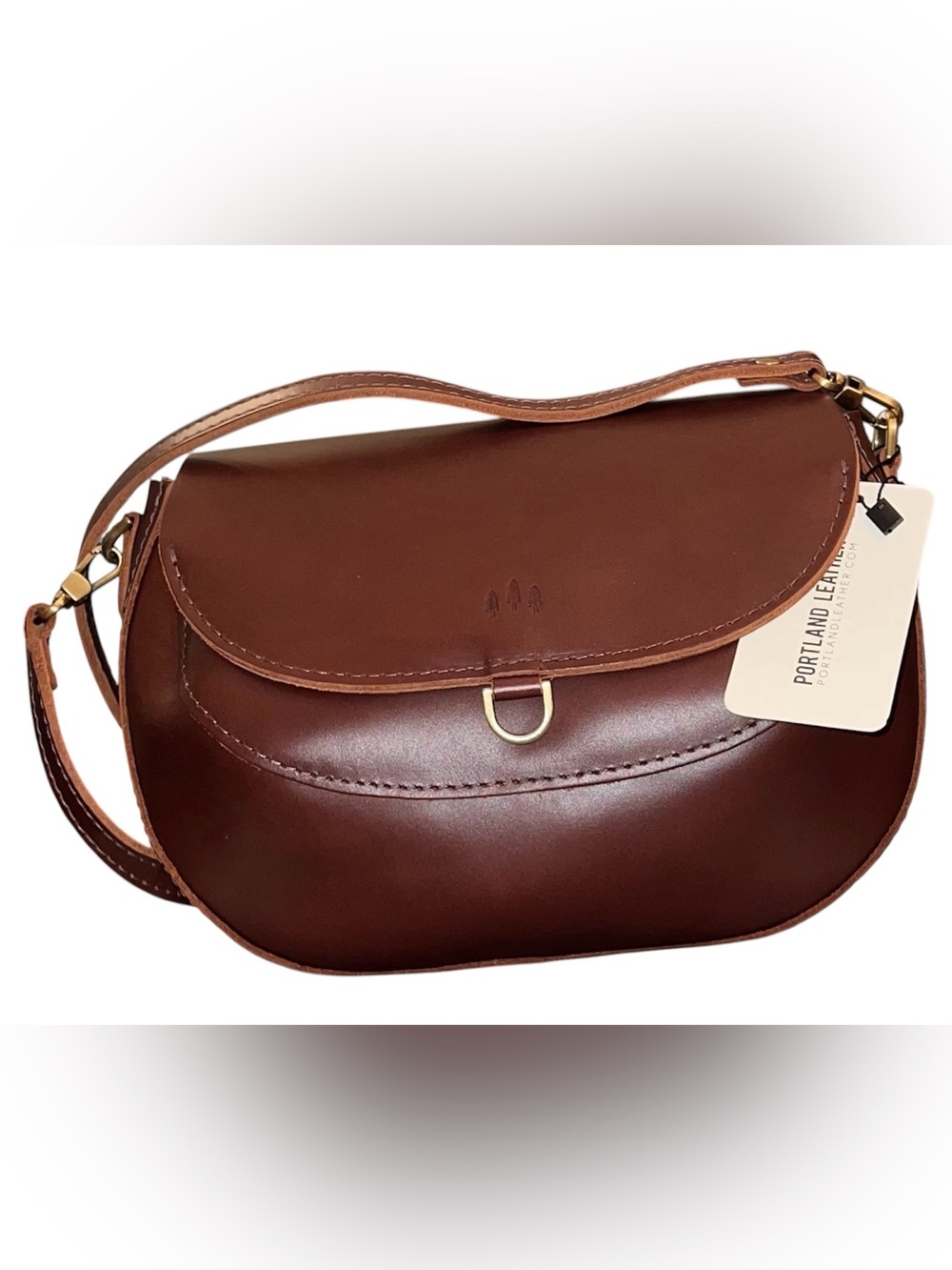 Portland Leather Goods Chocolate Brown Monaco Crossbody Bag - NWT
